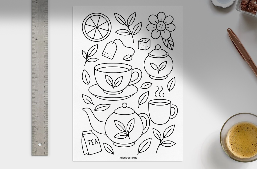 Colour me Cozy - FREE Colouring page