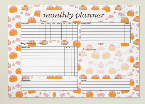 Monthly Planner - Digital Download