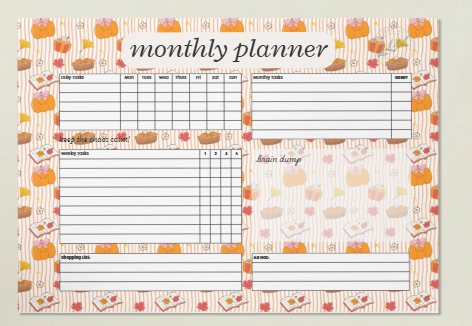 Monthly Planner - Digital Download