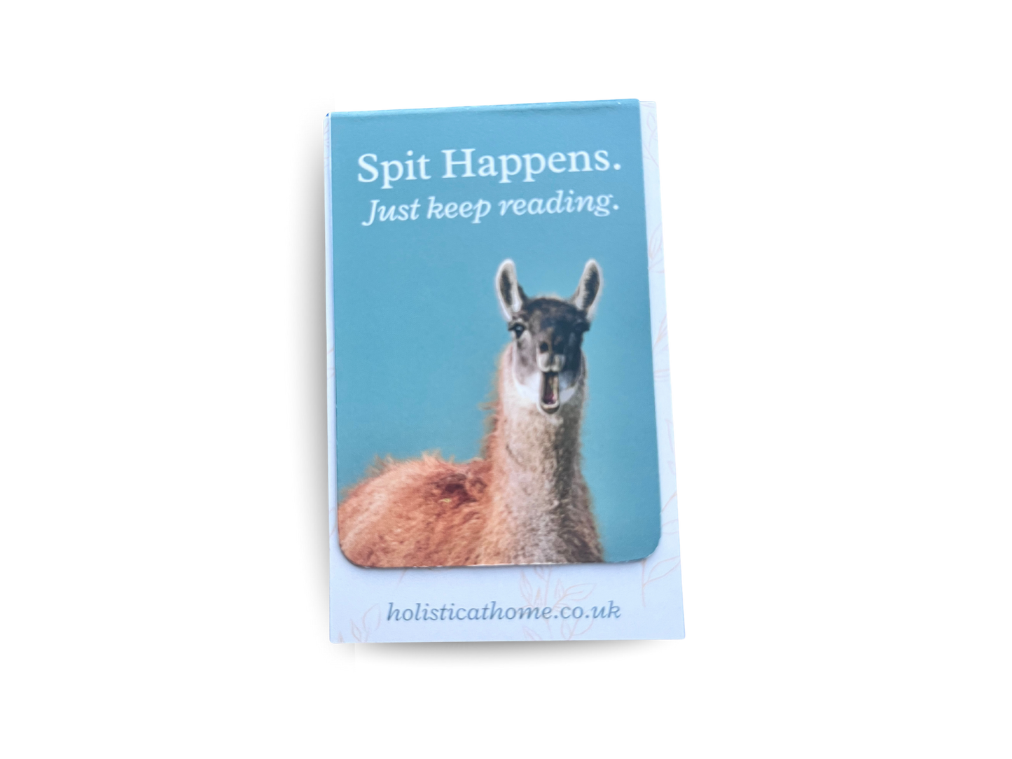 Spit Happens Bookmark – Handmade Llama Design