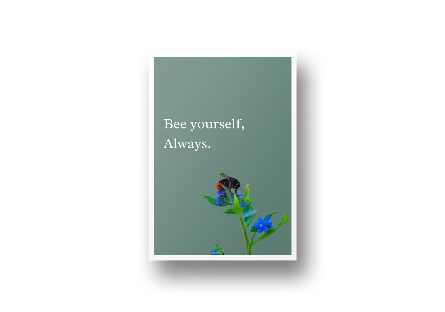bee yourself, always - A5 art print