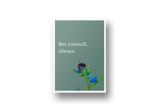 bee yourself, always - A5 art print