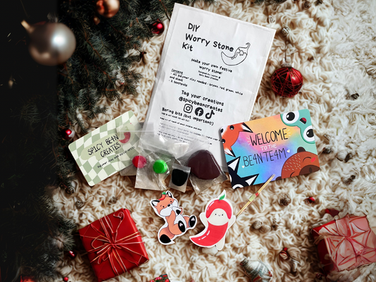 Make Your Own Christmas Pudding Worry Stone Kit