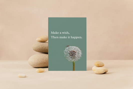 Make a wish greeting card - A5