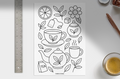 Colour me Cozy - FREE Colouring page