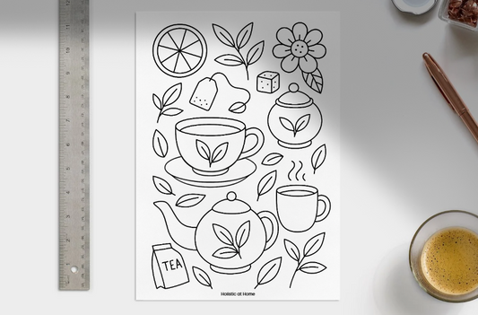 Colour me Cozy - FREE Colouring page