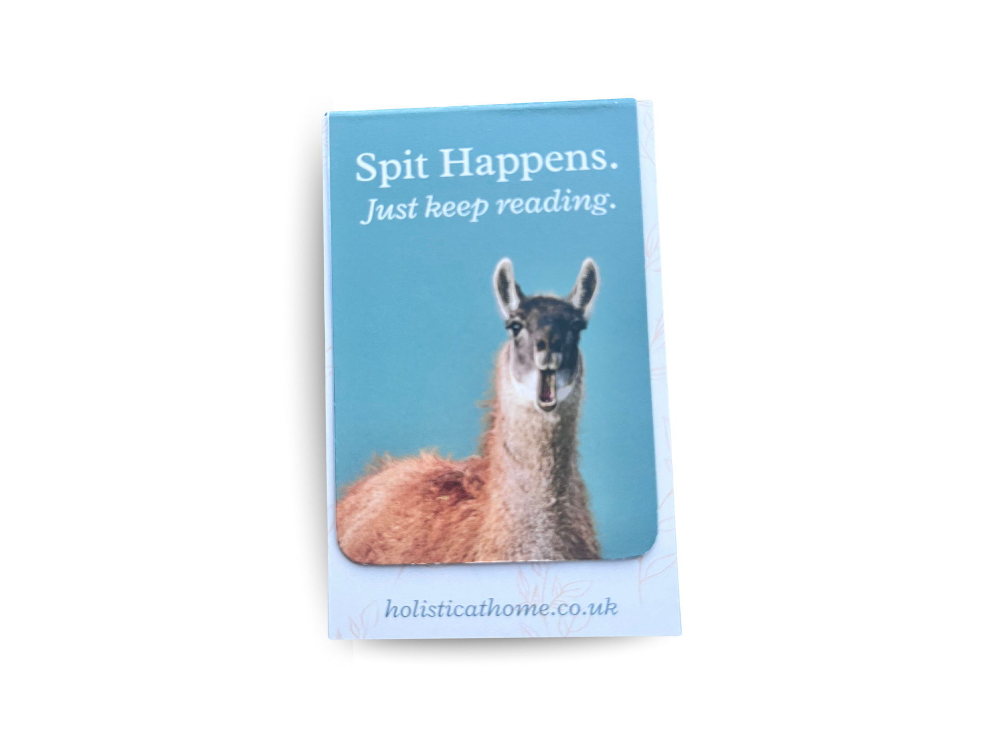 Spit Happens Bookmark – Handmade Llama Design