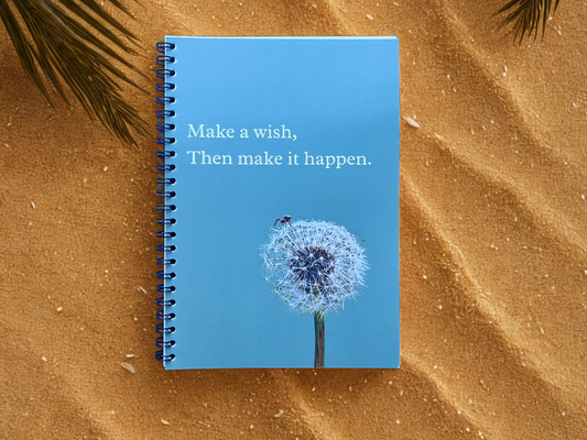 Make a wish notebook - A5 lined journal